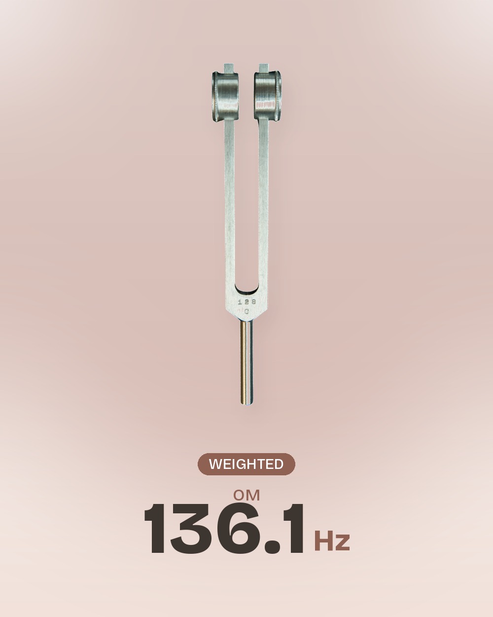 Weighted Tuning Fork, 136.1 Hz (Om)