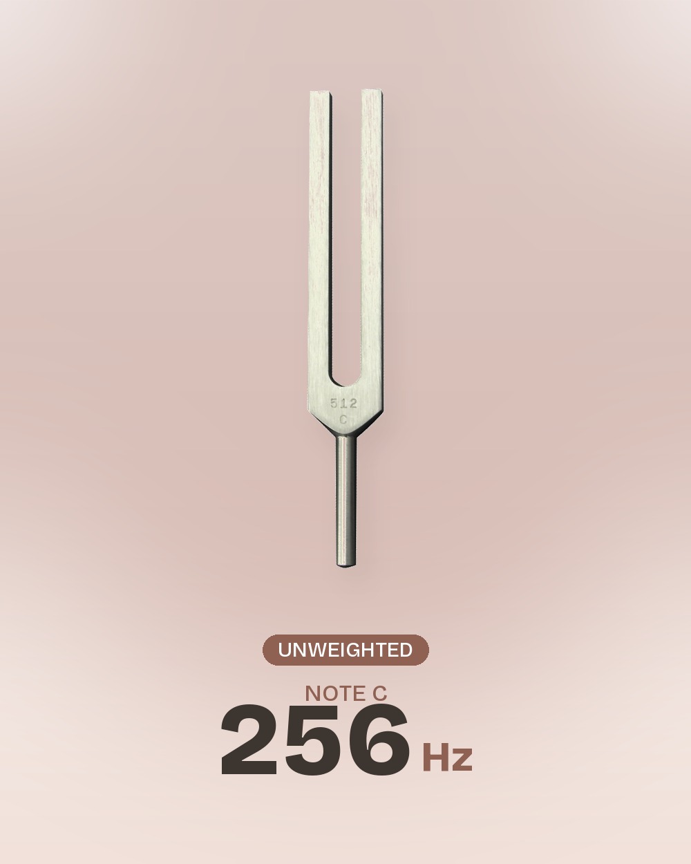 Unweighted Tuning Fork, C (256 Hz)