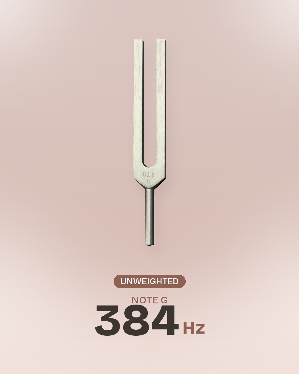 Unweighted Tuning Fork, G (384 Hz)